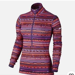 Nike Pro 1/2 Zip Performance Shirt Fleece..Size Large